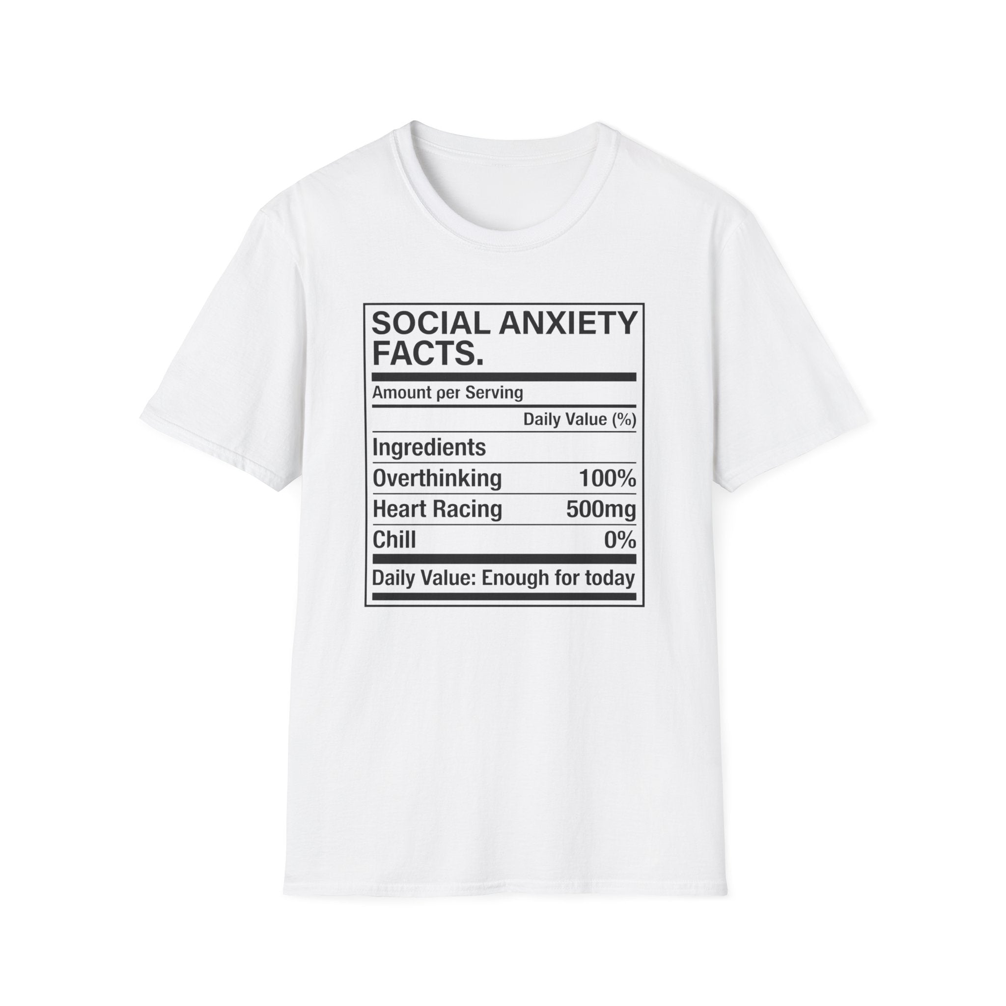 Social anxiety facts T shirt