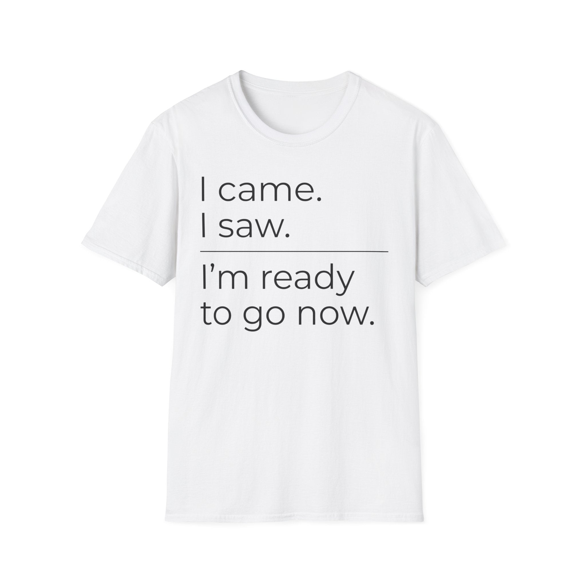 I Came, I Saw, Ready to Go T shirt