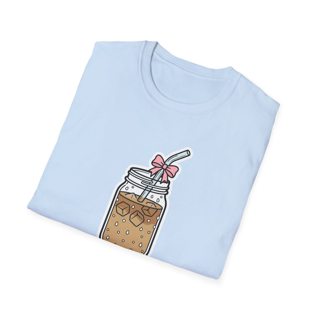 90% Iced coffee 10% panic T shirt