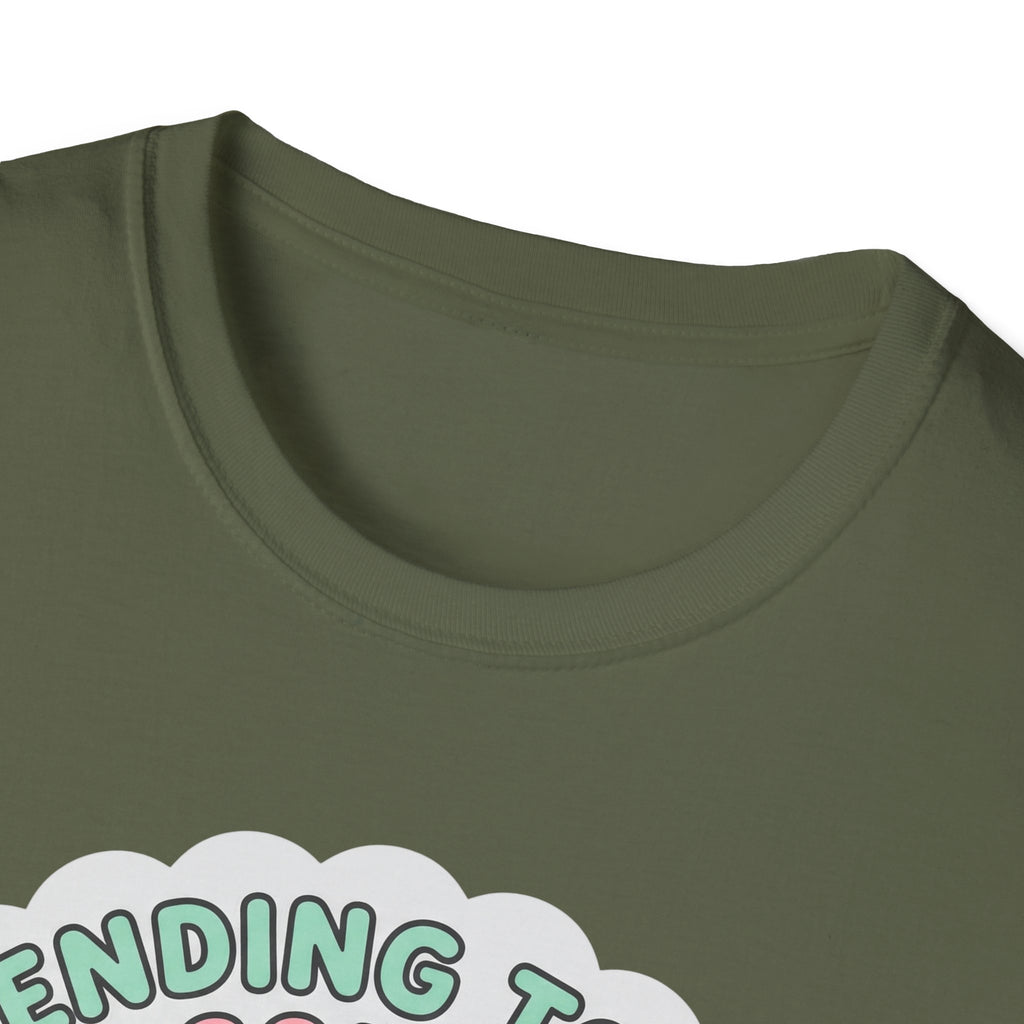 Spending Today in Cozy Bubble T-Shirt — Relaxed Lounge Tee for Cozy Days