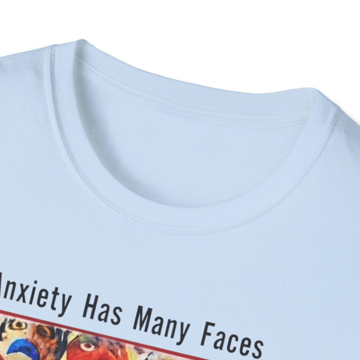 Anxiety Has Many Faces T-Shirt — 'But There's Only One Antidote: Snacks' Graphic Tee