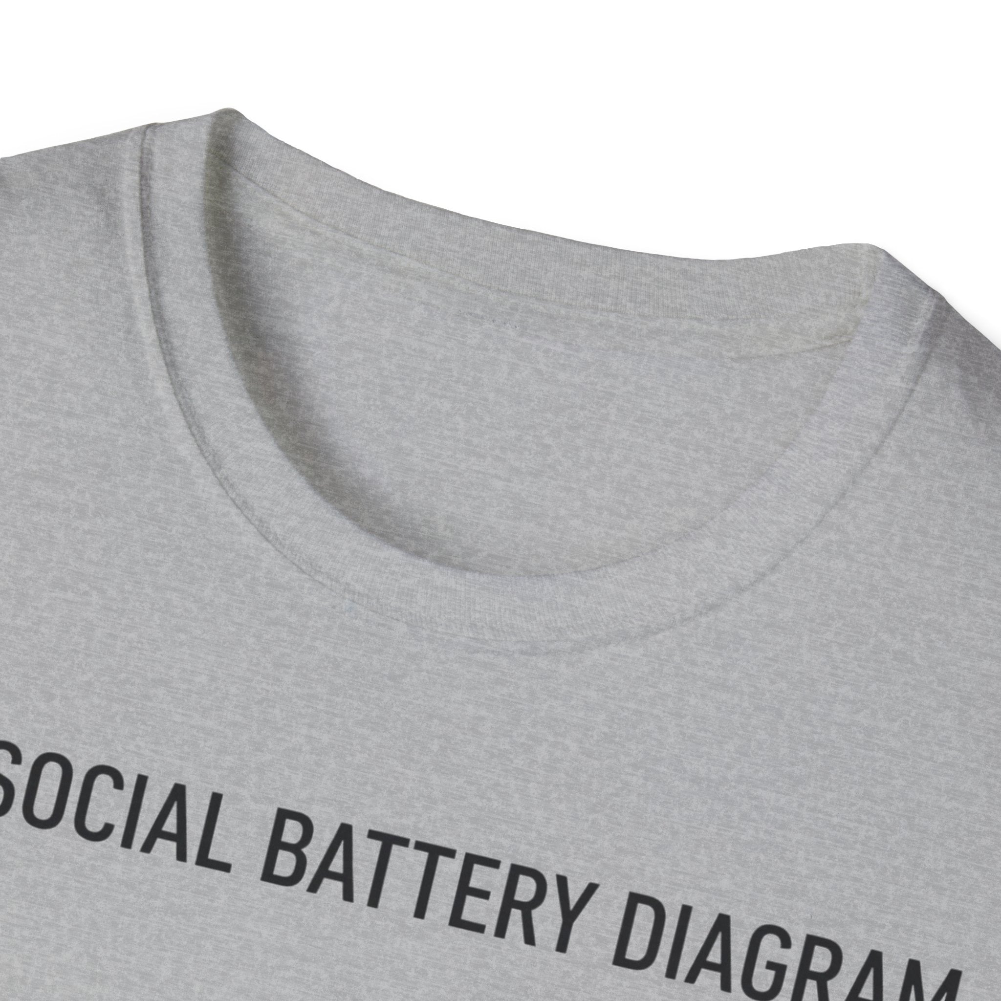 Social Battery Diagram T shirt