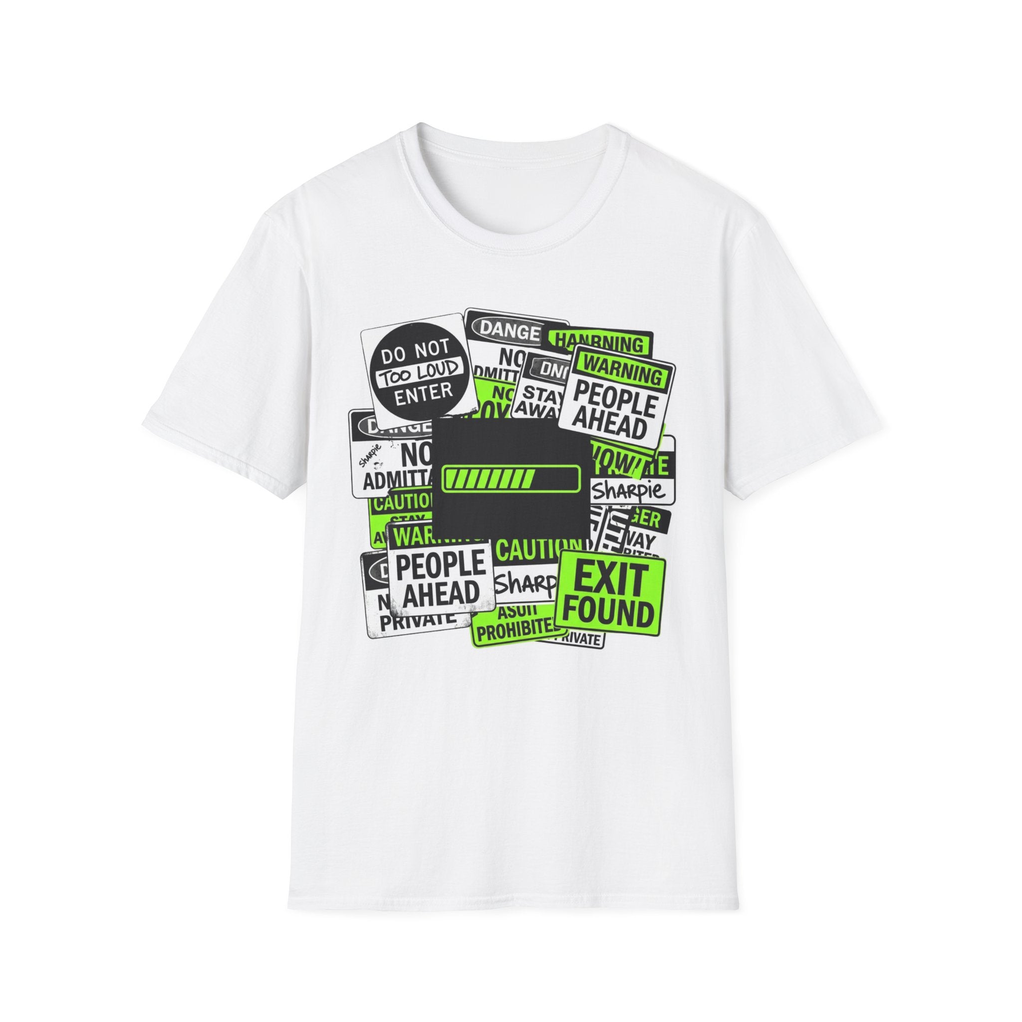 Social Battery Warning Signs T-Shirt