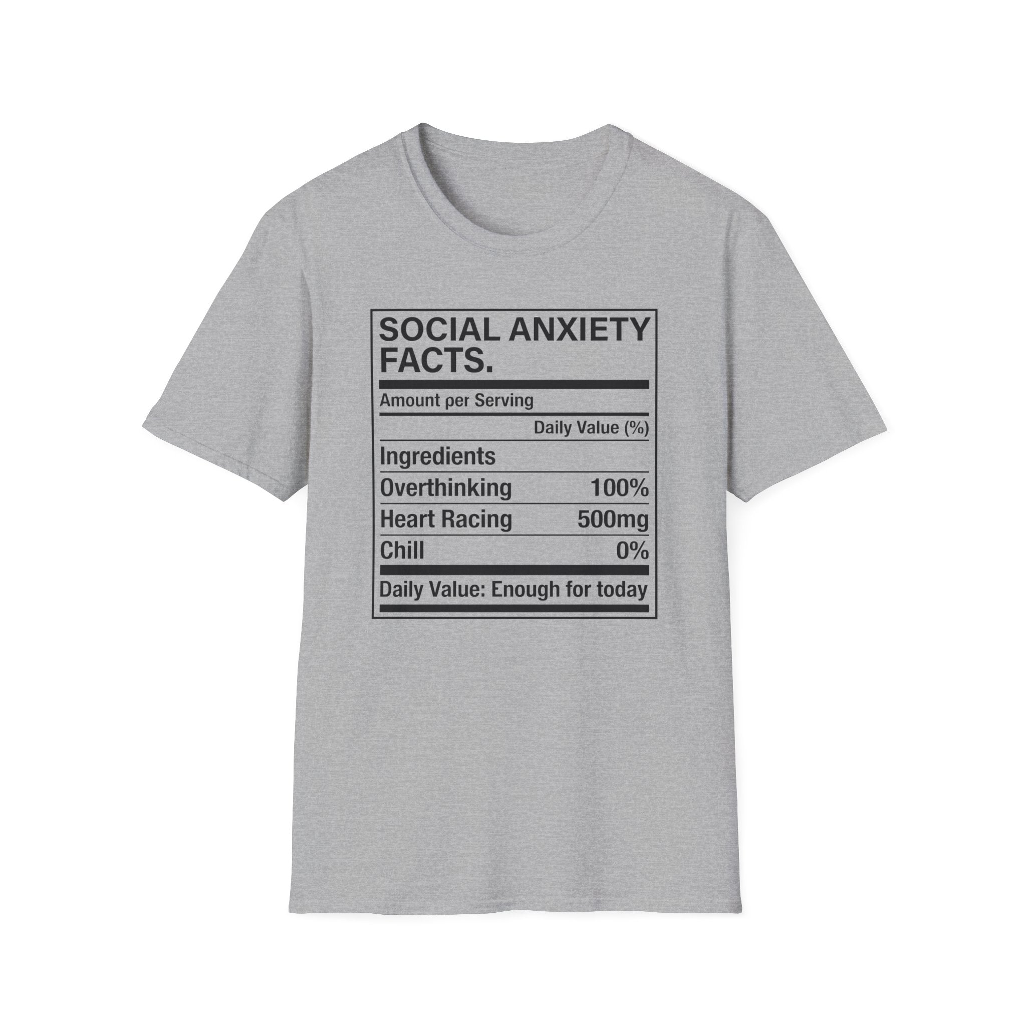 Social anxiety facts T shirt