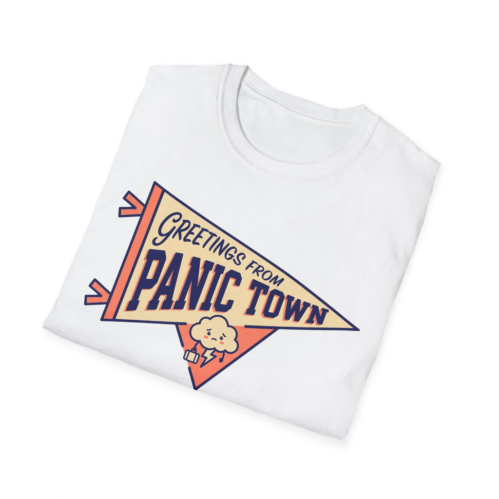 Greetings From Panic Town T shirt