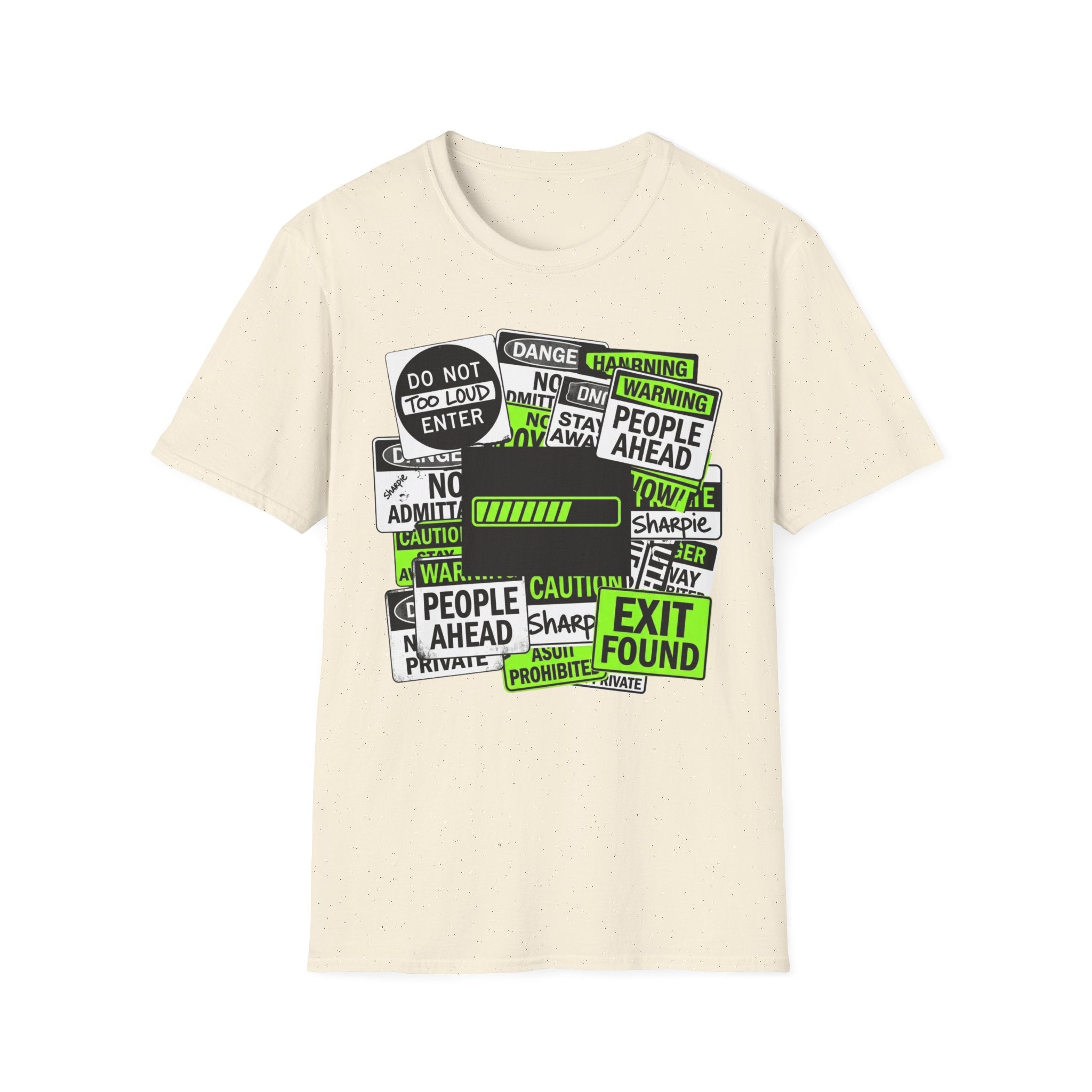 Social Battery Warning Signs T-Shirt