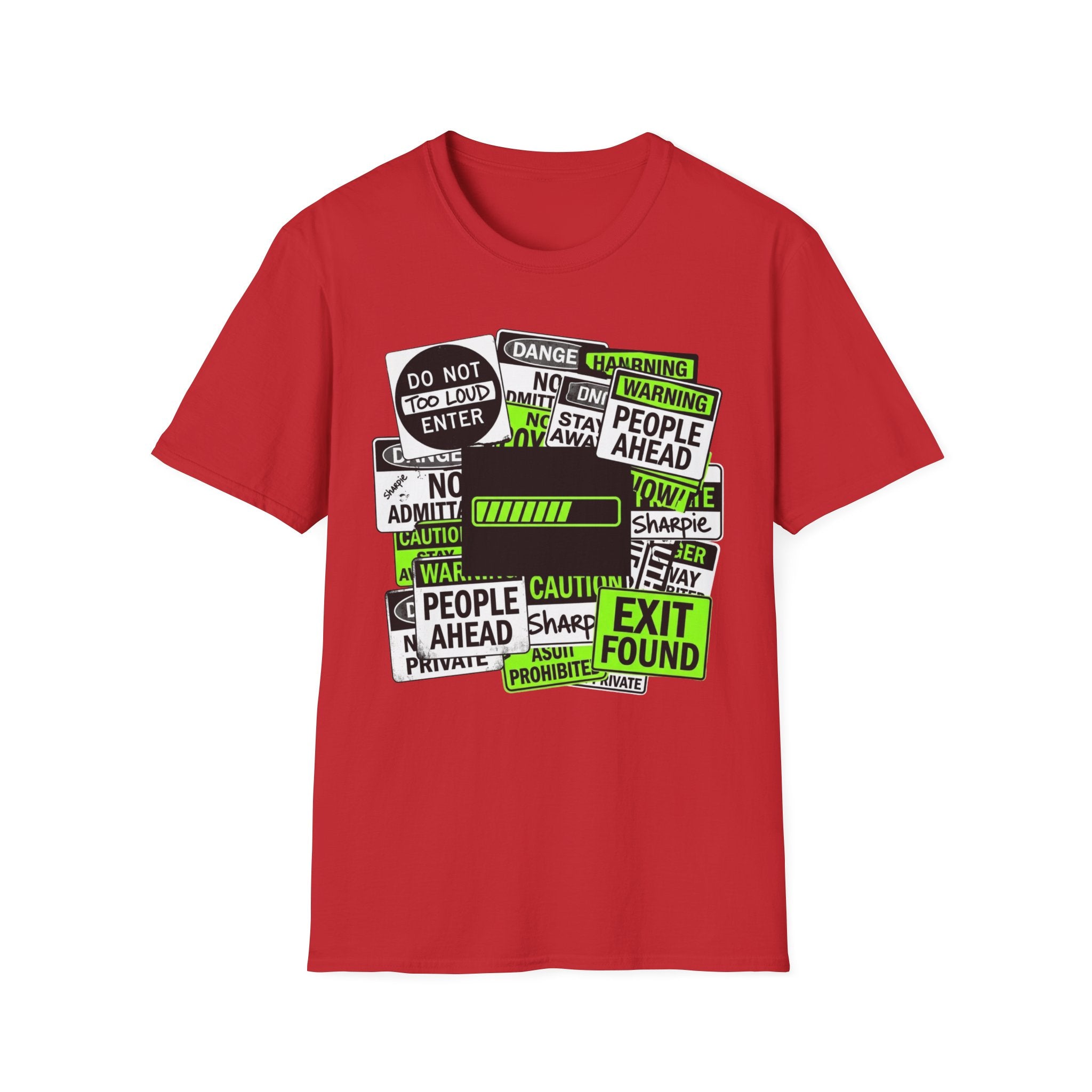 Social Battery Warning Signs T-Shirt