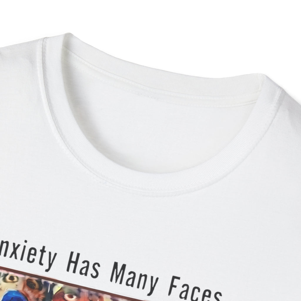Anxiety Has Many Faces T-Shirt — 'Doom Scrolling' Mental Health Graphic Tee