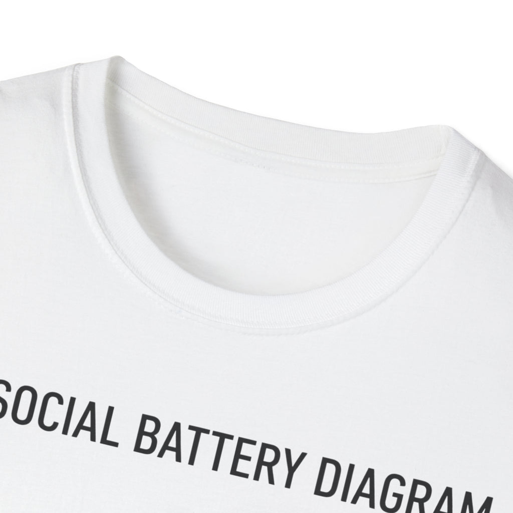 Social Battery Diagram T shirt