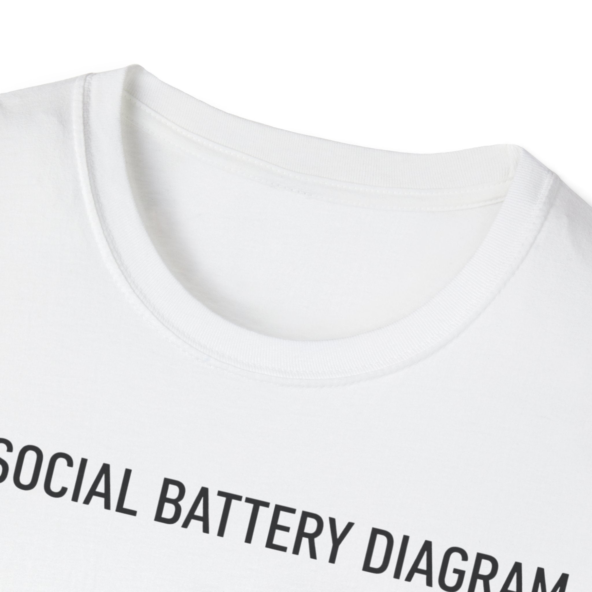 Social Battery Diagram T shirt