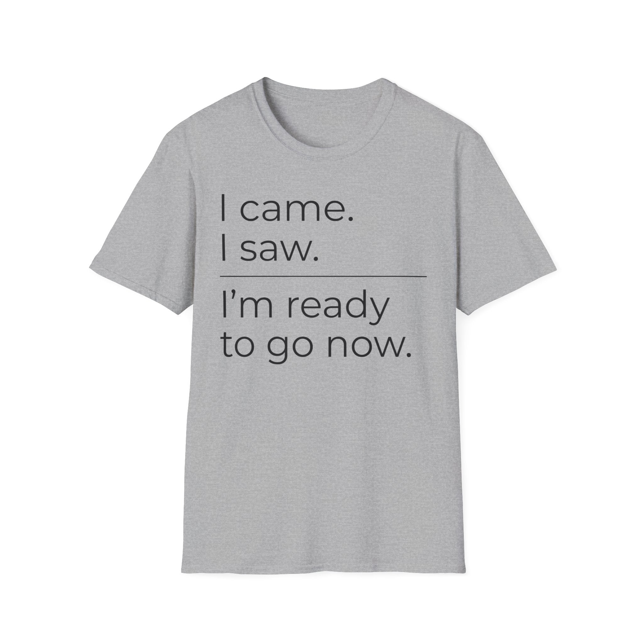 I Came, I Saw, Ready to Go T shirt