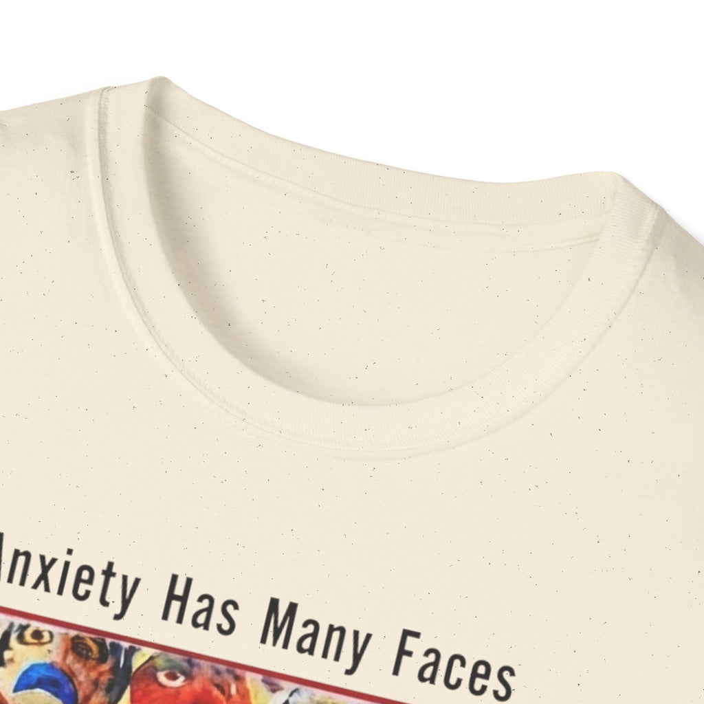 Anxiety Has Many Faces T-Shirt — 'But There's Only One Antidote: Snacks' Graphic Tee