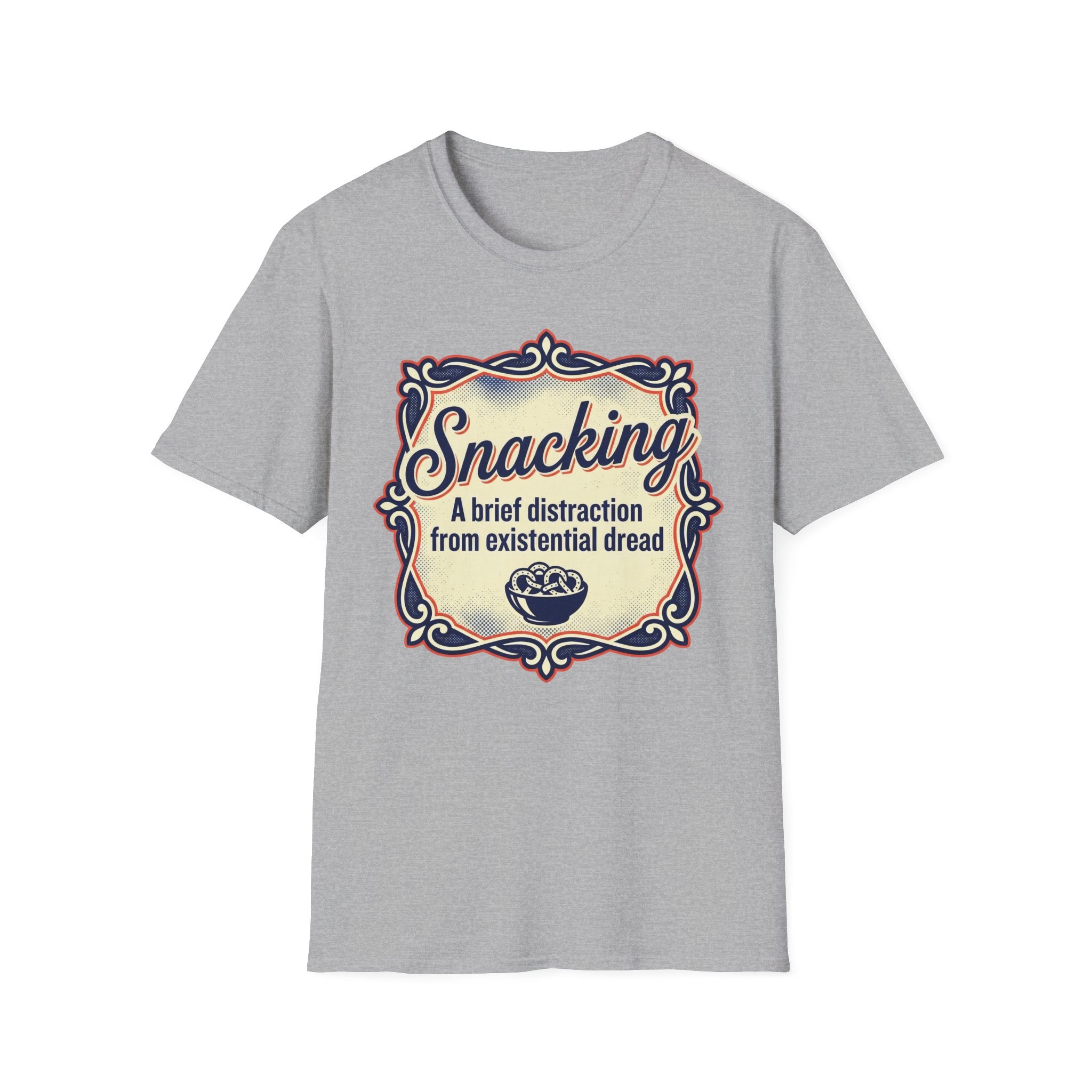 Snacking: A Brief Distraction From Dread T shirt