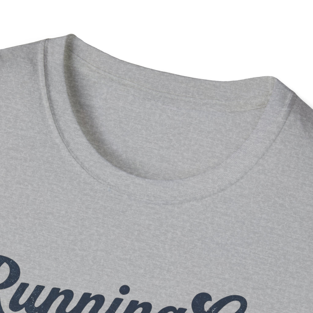 Running On Active Burnout T-Shirt — Funny Low Battery Cartoon Tee