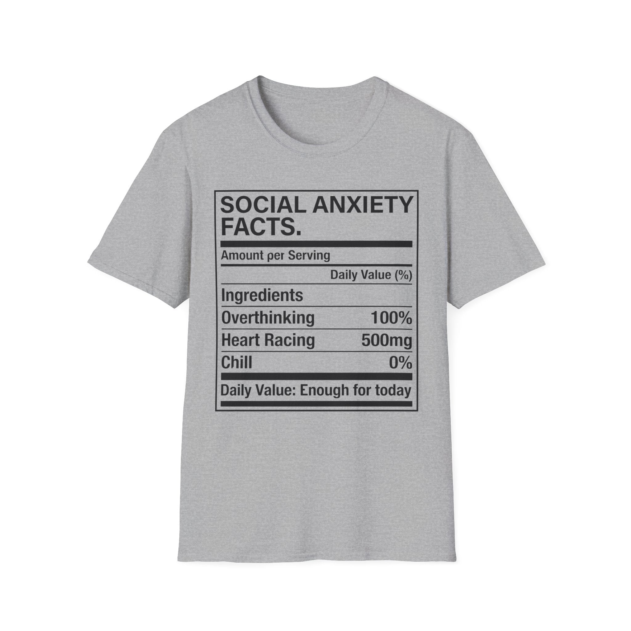 Social anxiety facts T shirt