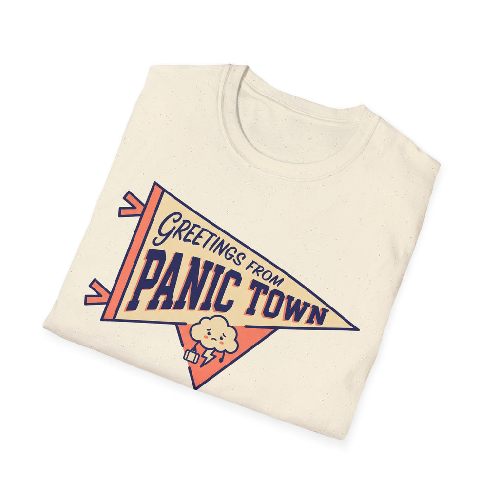 Greetings From Panic Town T shirt