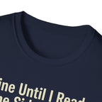 T-Shirt — "Fine Until I Read The Side Effects" Retro Nurse Humor Tee