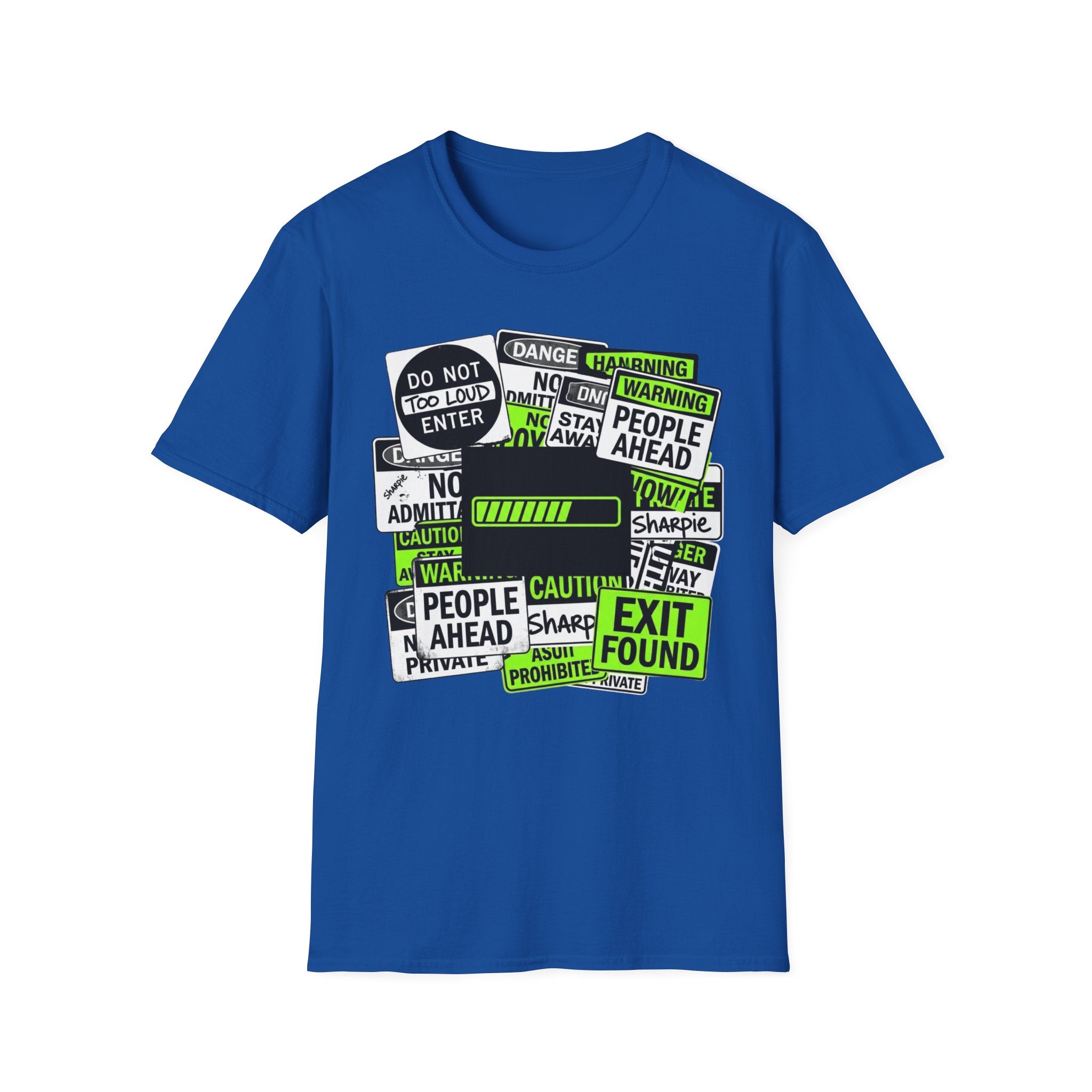 Social Battery Warning Signs T-Shirt