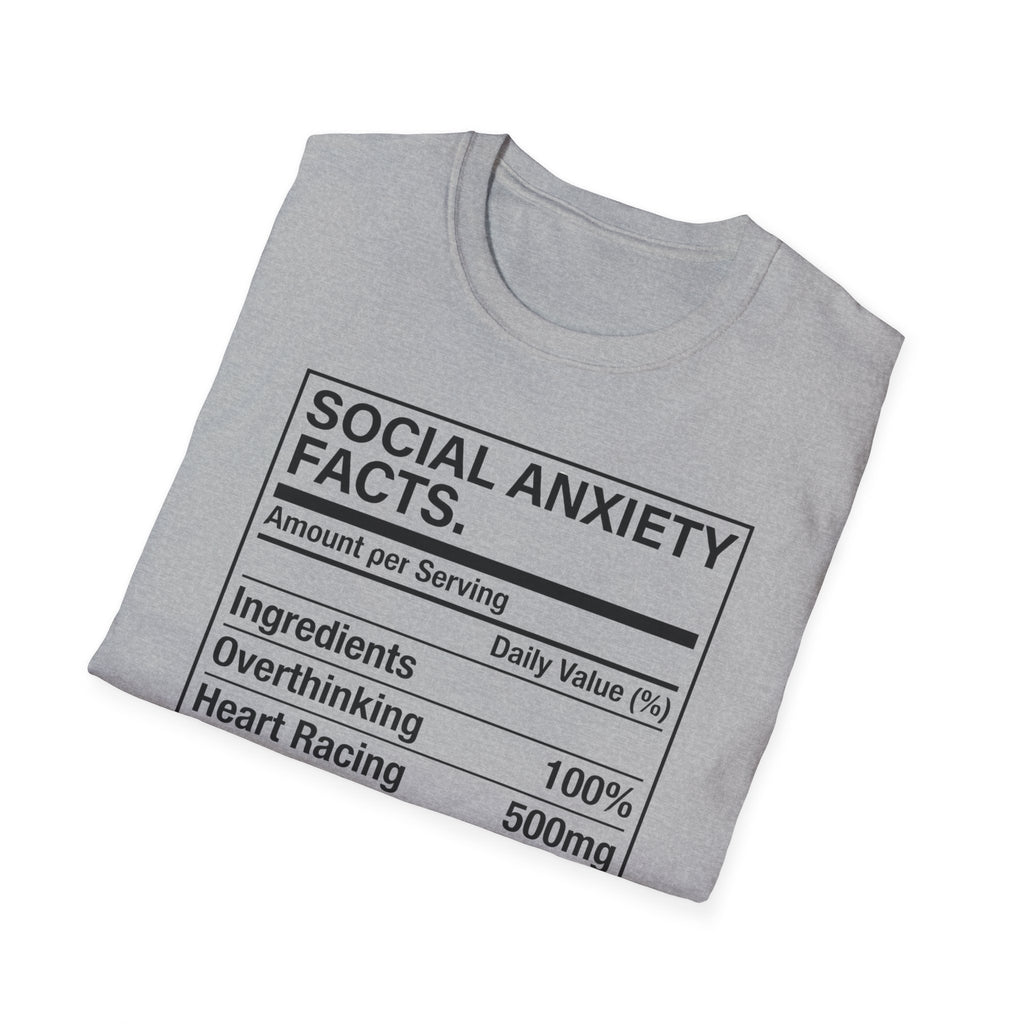 Social anxiety facts T shirt
