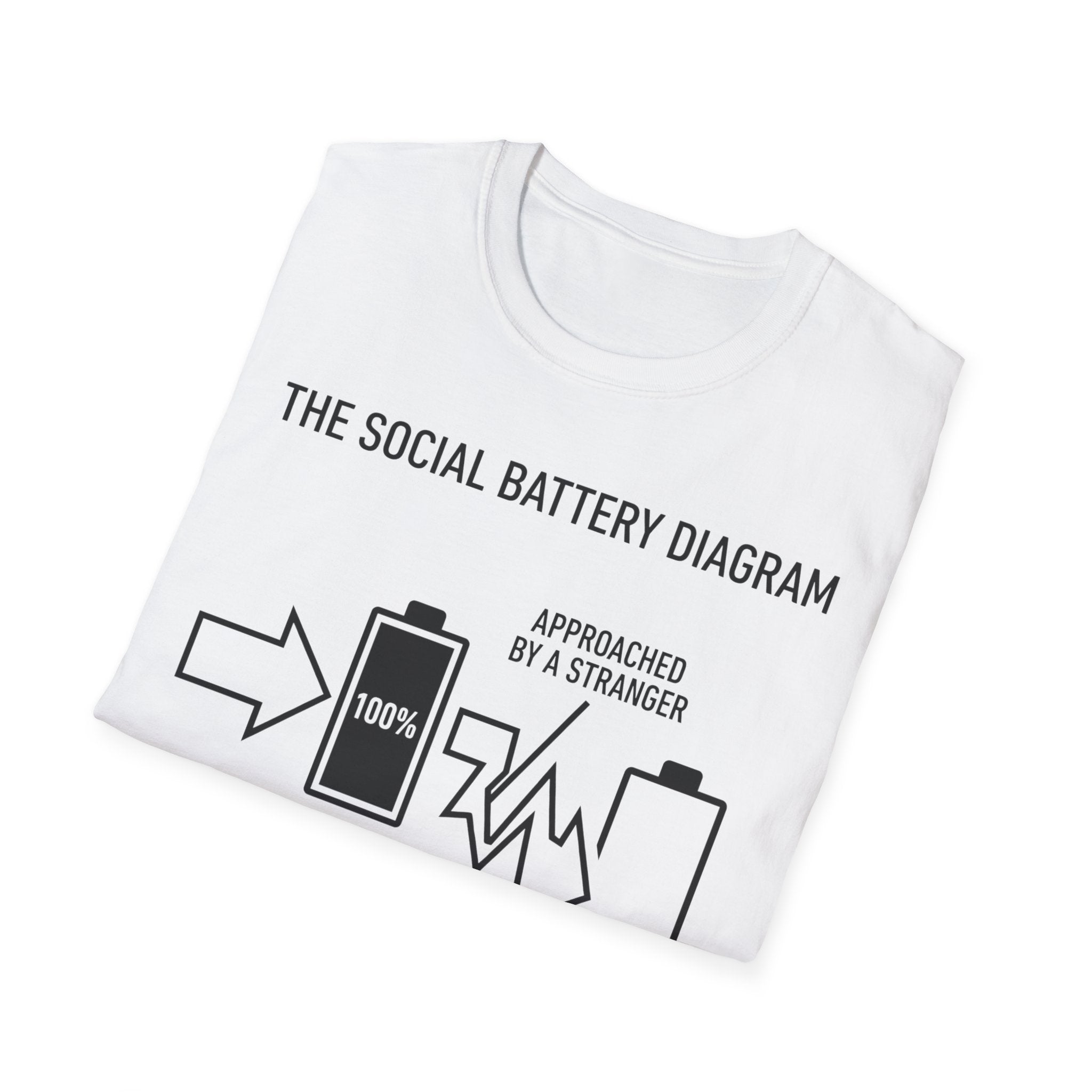 Social Battery Diagram T shirt