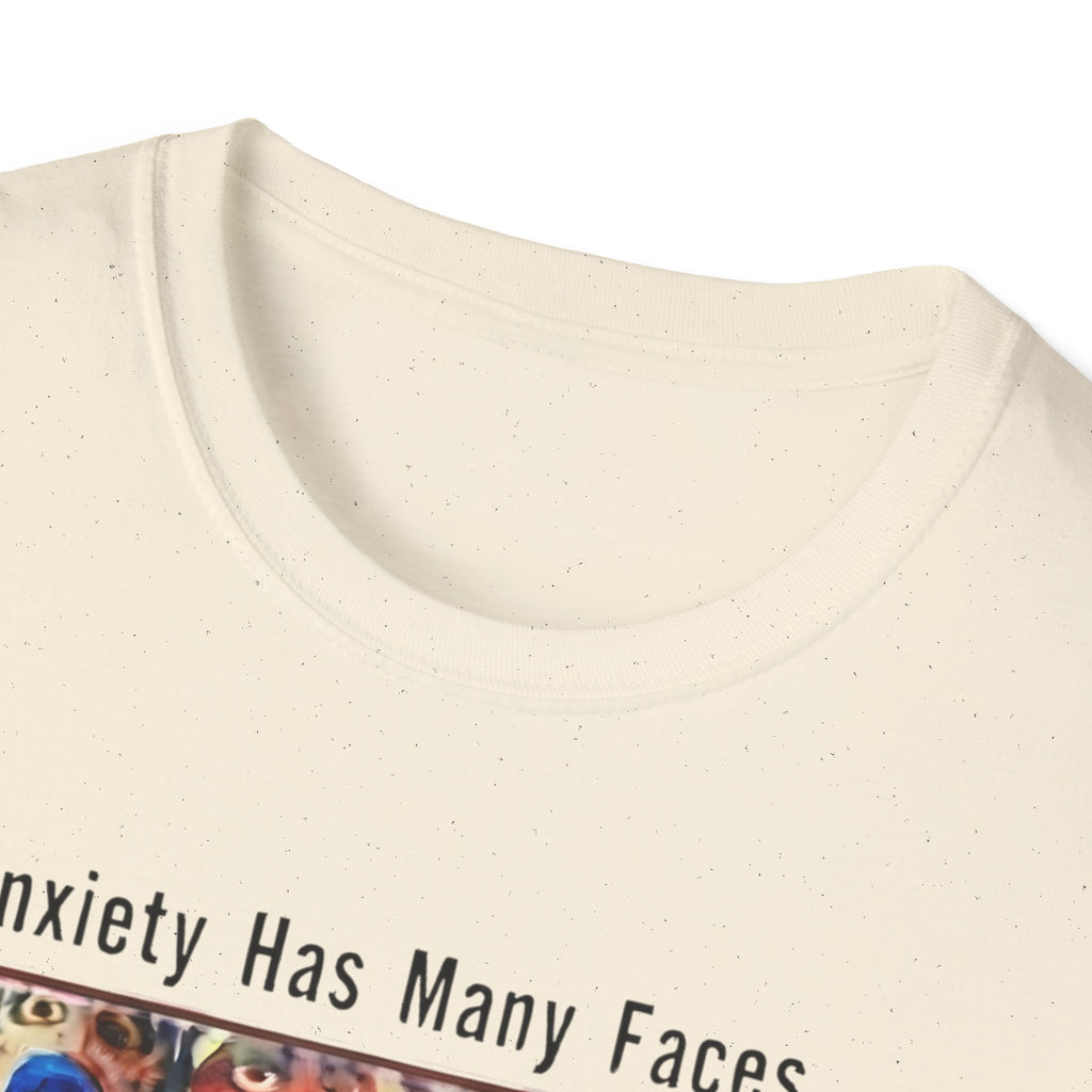 Anxiety Has Many Faces T-Shirt — 'Doom Scrolling' Mental Health Graphic Tee