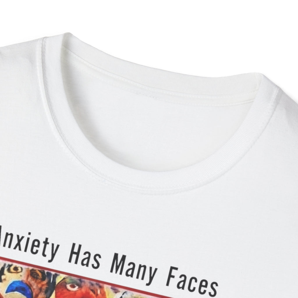 Anxiety Has Many Faces T-Shirt — 'But There's Only One Antidote: Snacks' Graphic Tee