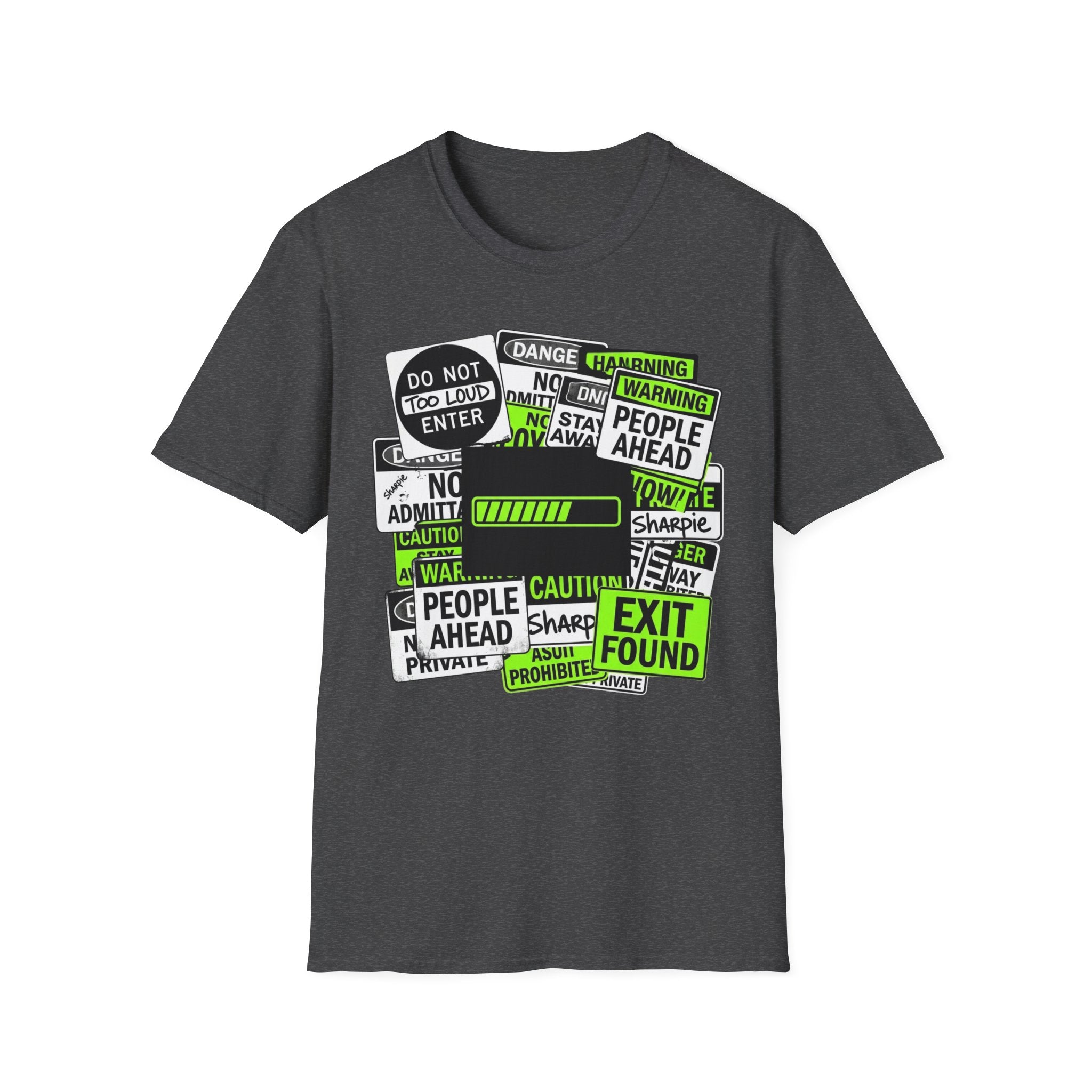 Social Battery Warning Signs T-Shirt
