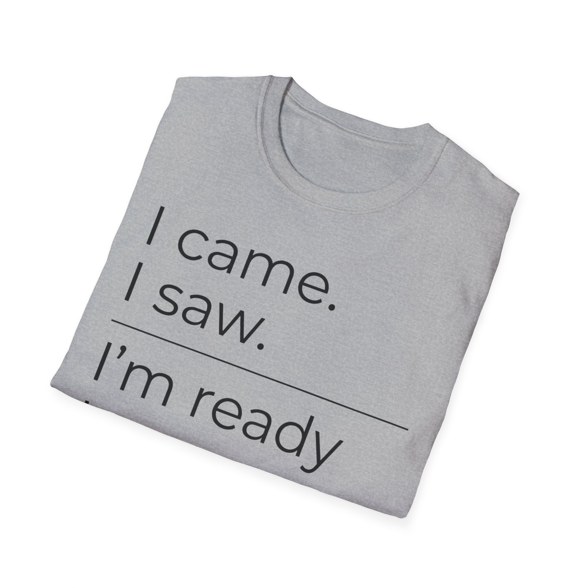 I Came, I Saw, Ready to Go T shirt