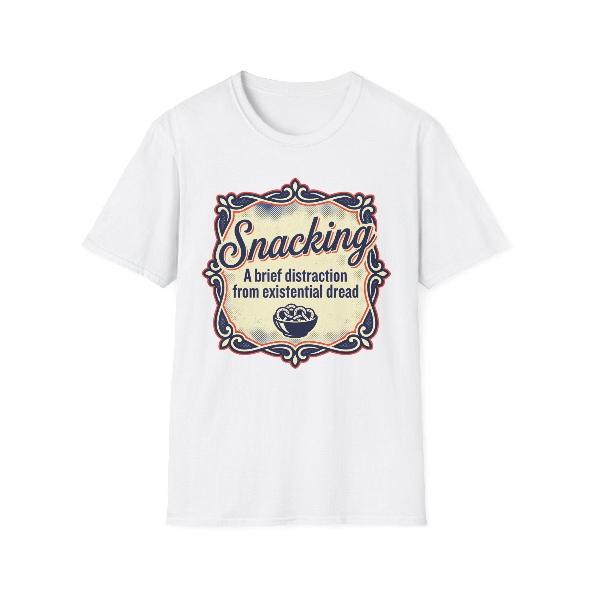 Snacking: A Brief Distraction From Dread T shirt