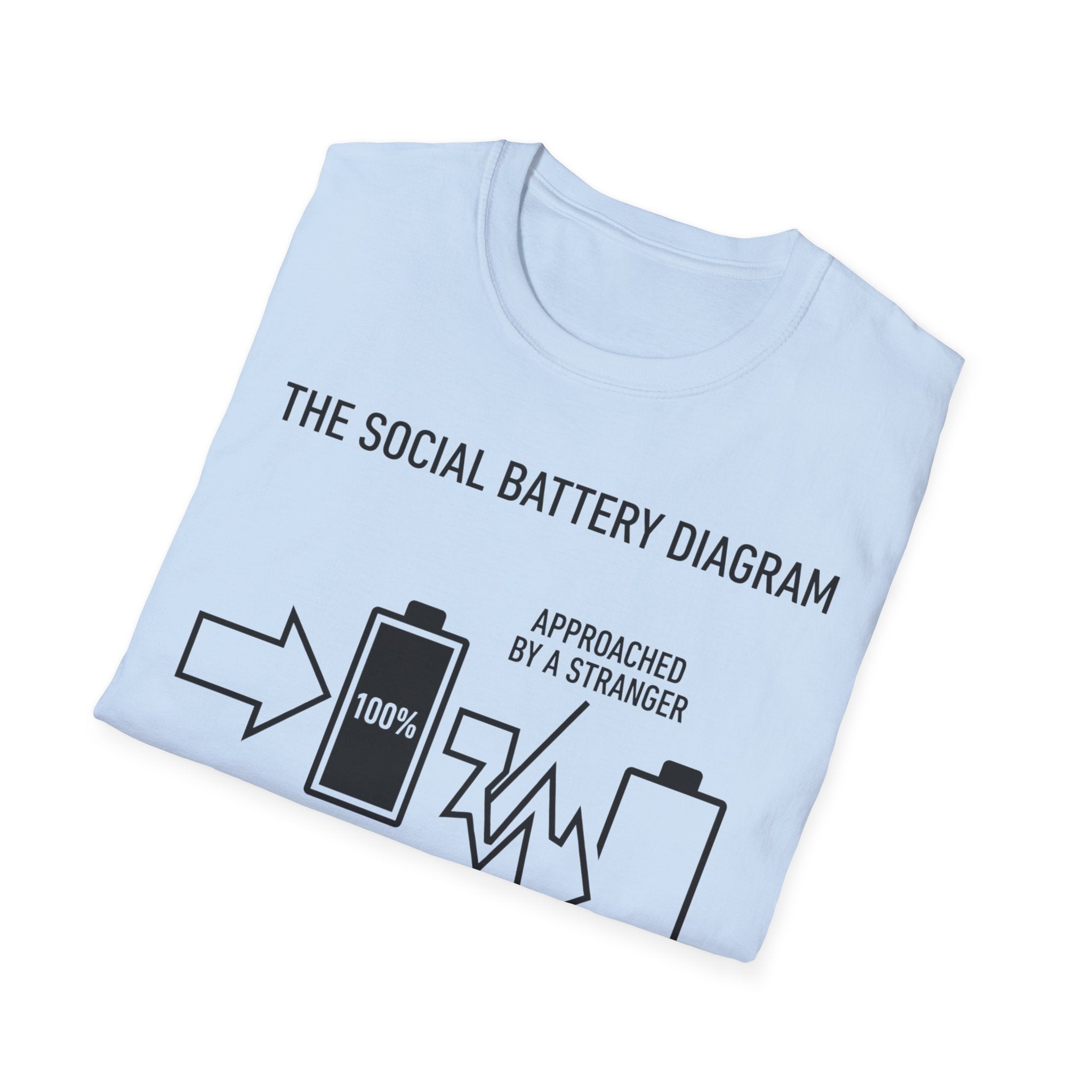 Social Battery Diagram T shirt