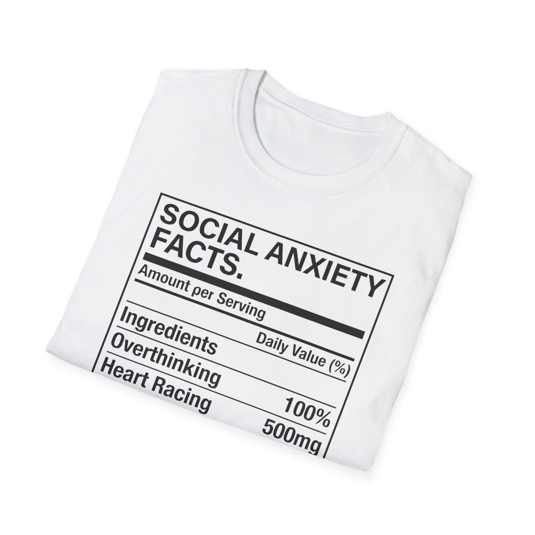 Social anxiety facts T shirt