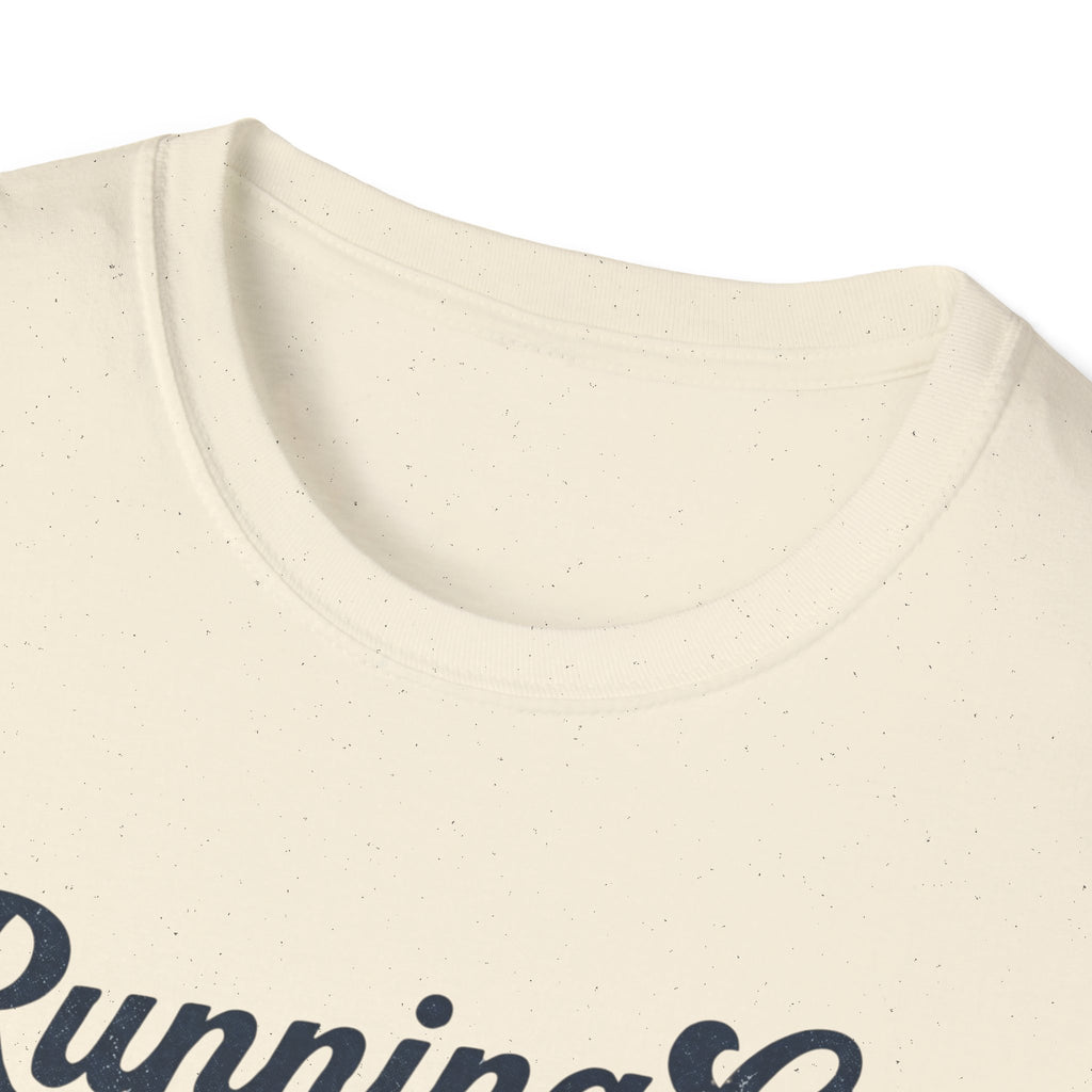 Running On Active Burnout T-Shirt — Funny Low Battery Cartoon Tee