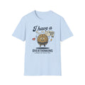 T-Shirt — I Have a Black Belt in Overthinking (Funny Brain Cartoon)