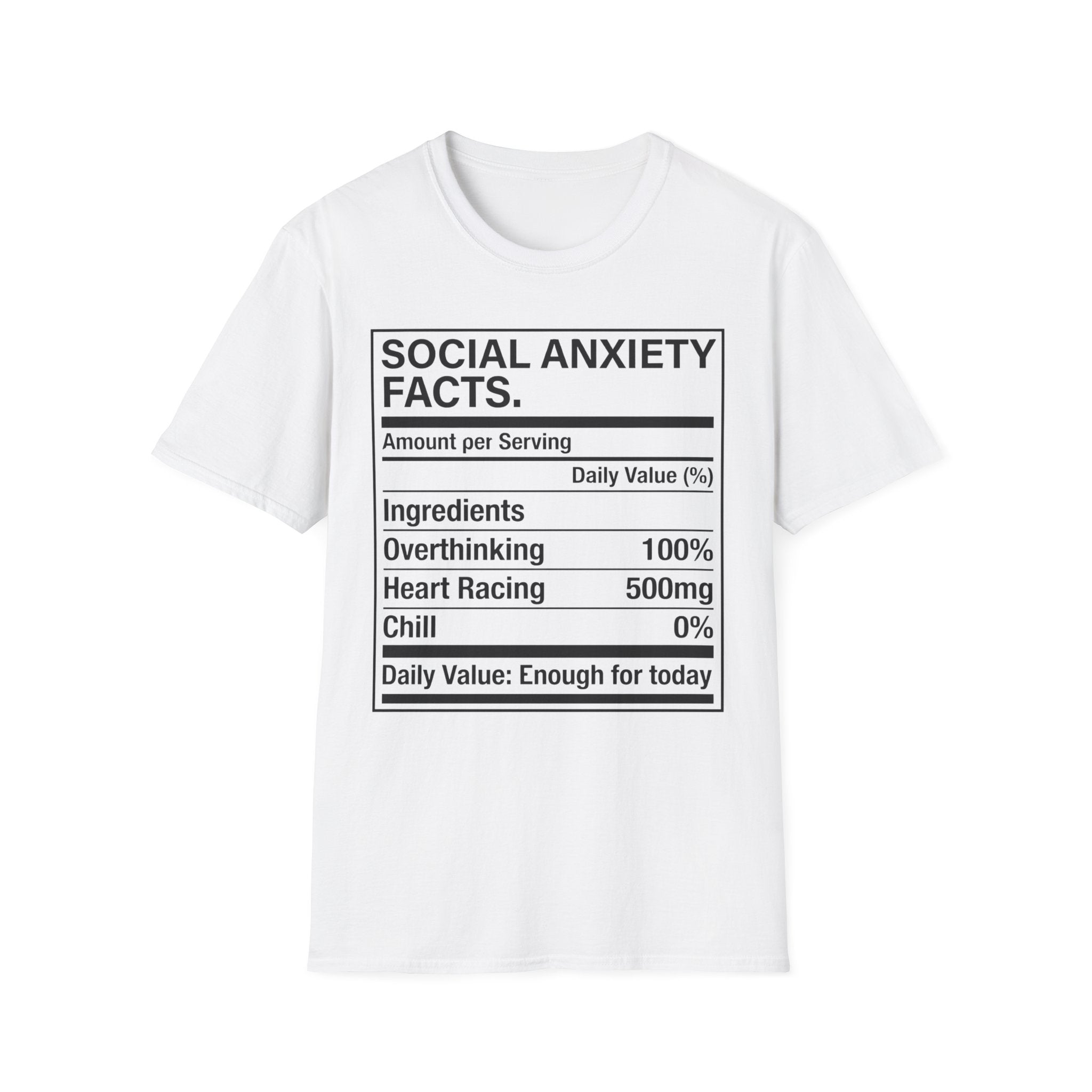 Social anxiety facts T shirt