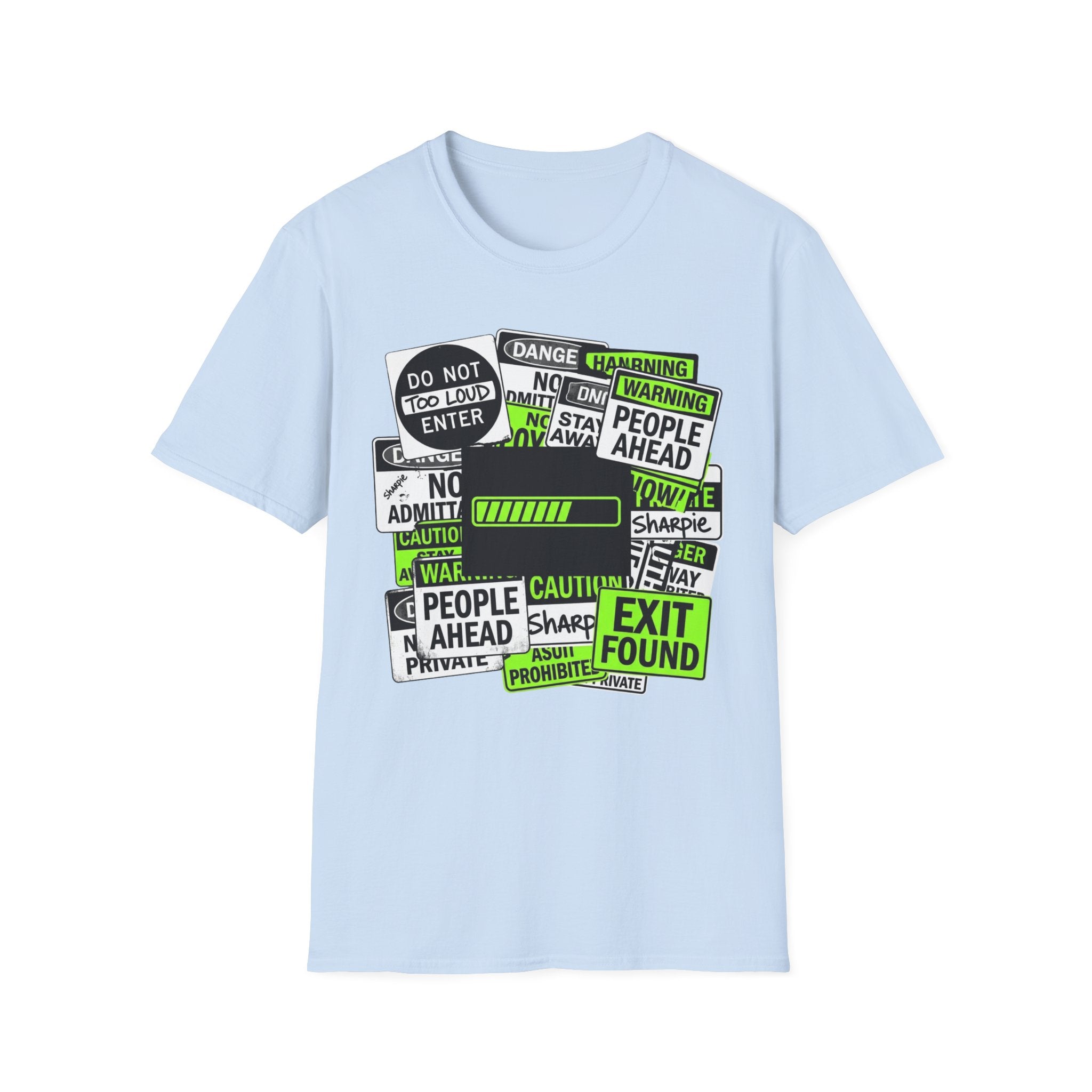Social Battery Warning Signs T-Shirt