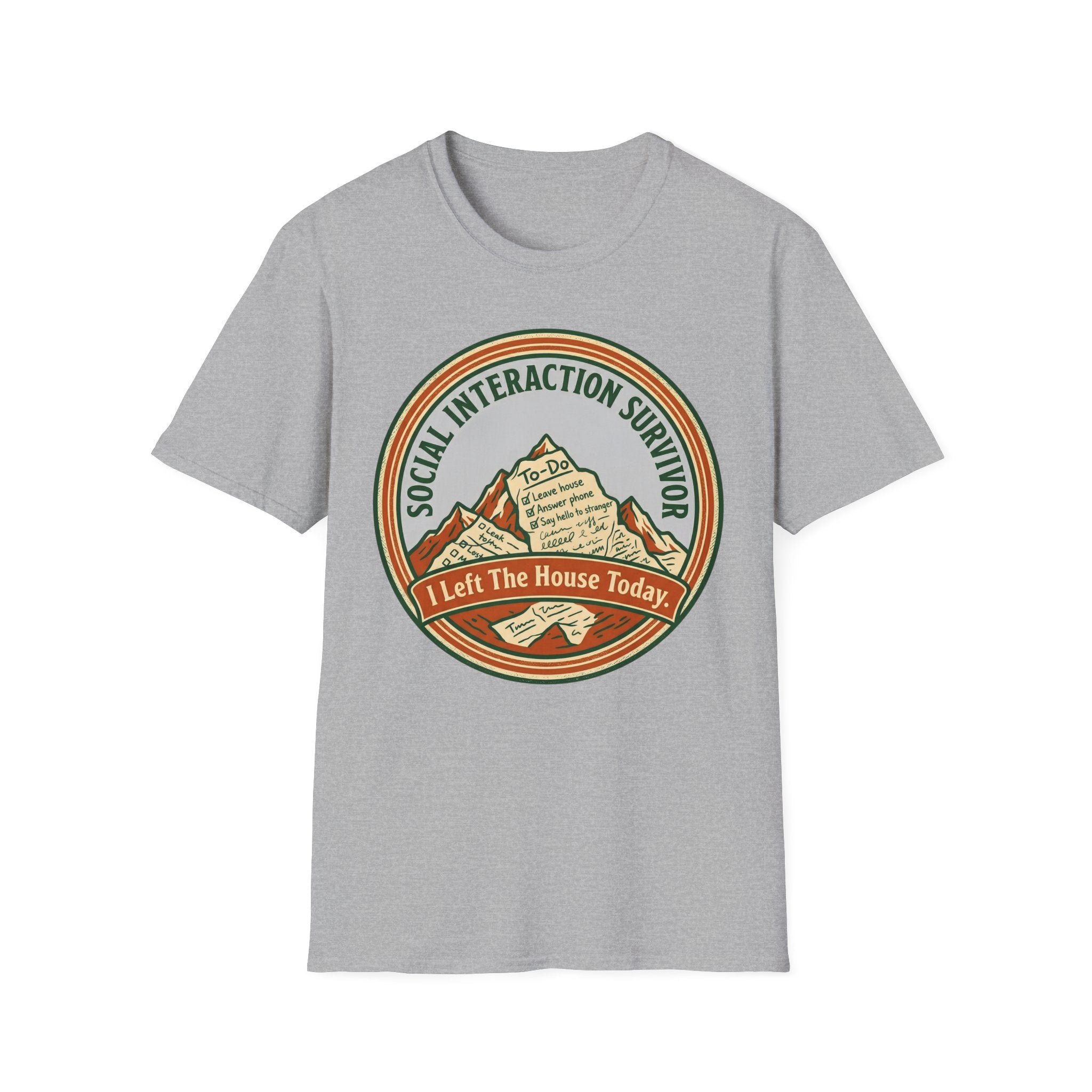 Social Interaction Survivor T shirt