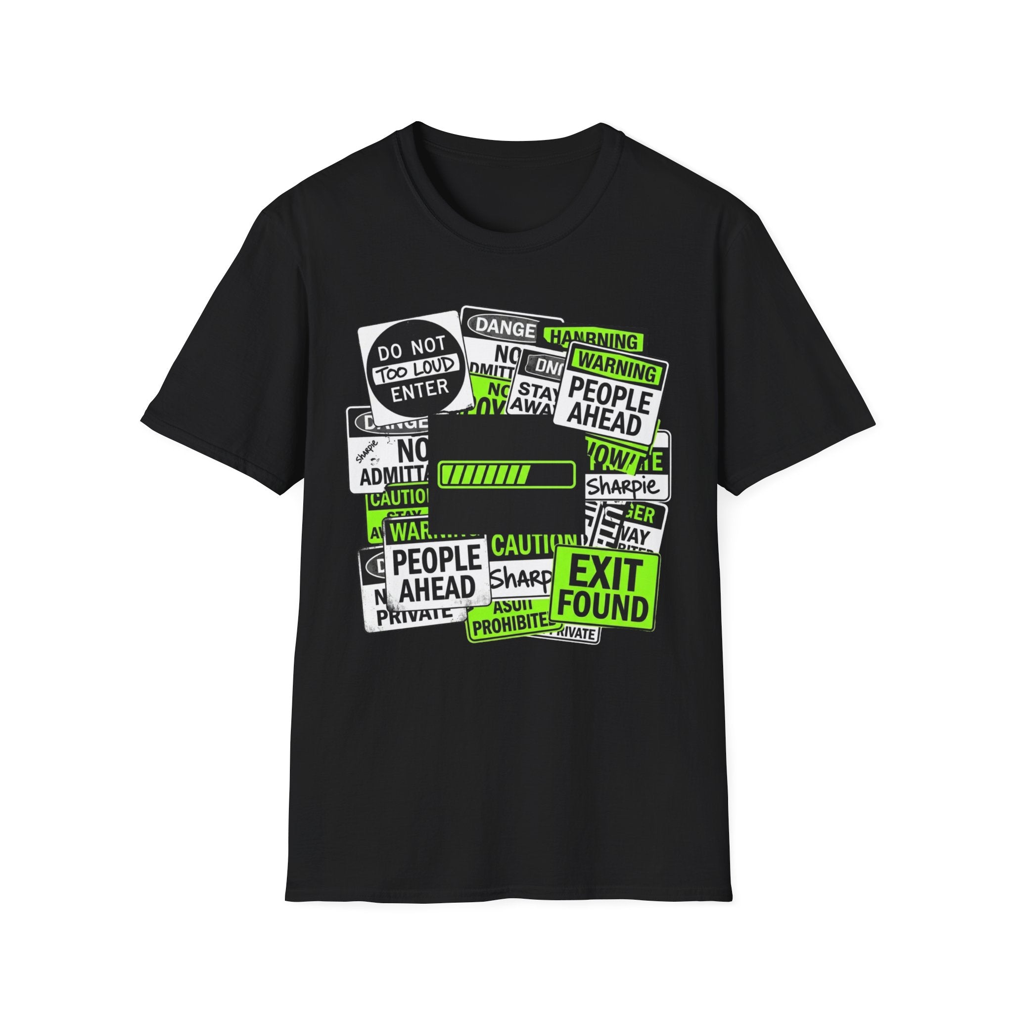 Social Battery Warning Signs T-Shirt