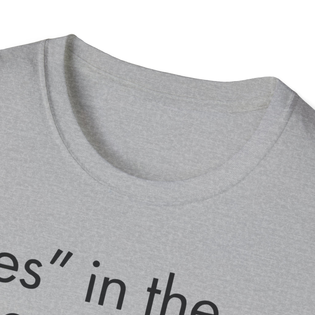 Yes in Group No in Reality - Sarcastic Minimalist Graphic T-Shirt