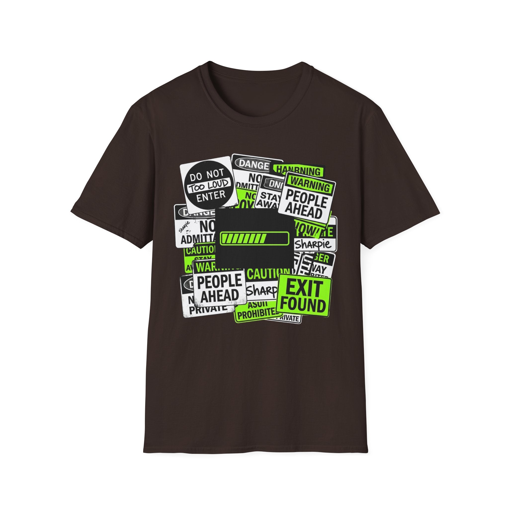 Social Battery Warning Signs T-Shirt