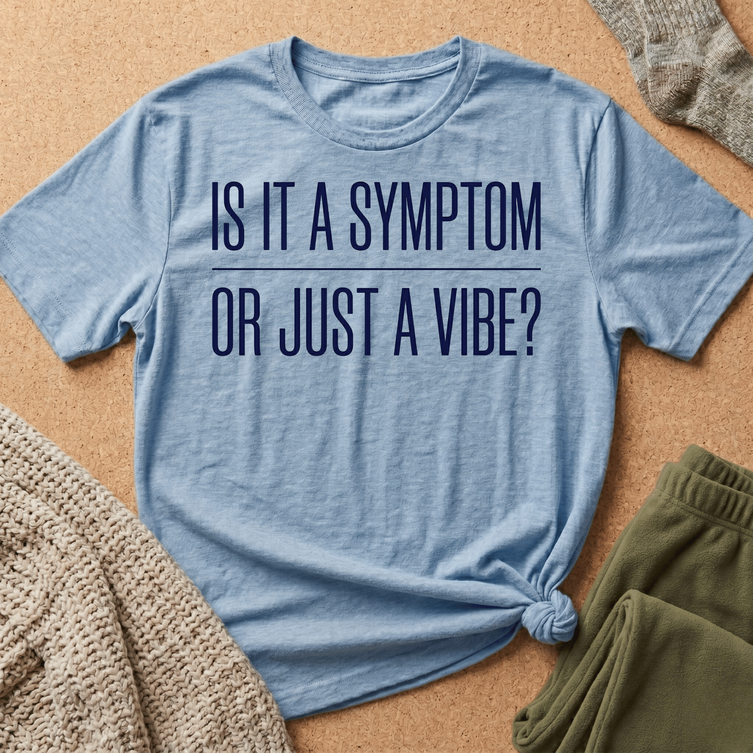 Symptom or Just a Vibe T-Shirt — Funny Quote Graphic Tee