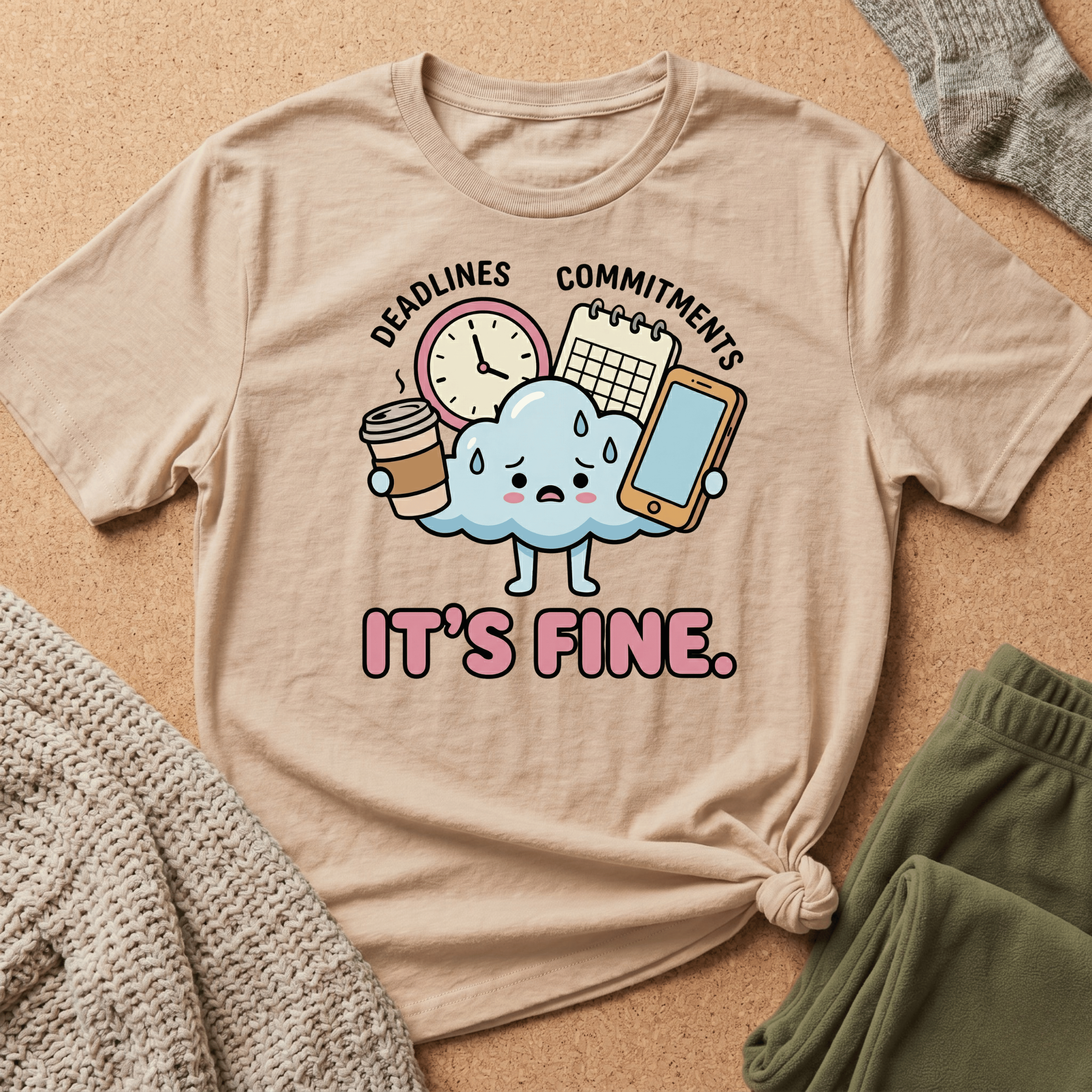 Deadlines. Commitments. It’s Fine T shirt