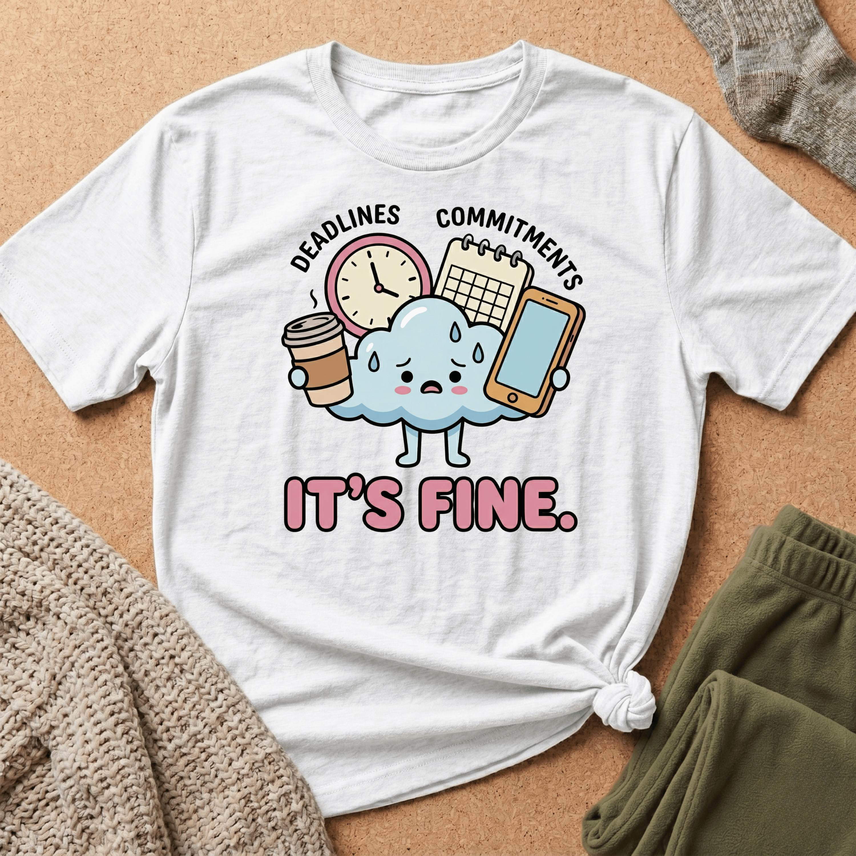 Deadlines. Commitments. It’s Fine T shirt